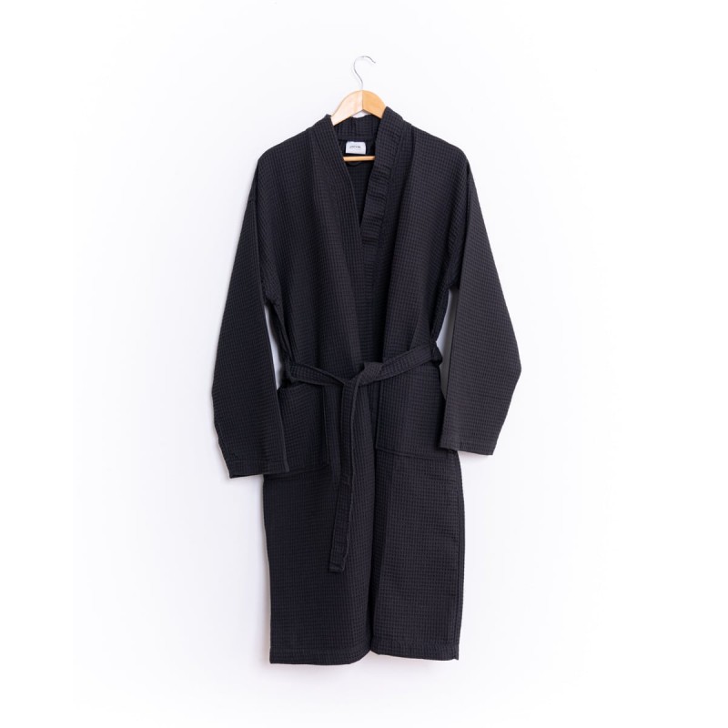 Βαμβακερό Πικέ Μπουρνούζι Osaka Small | Medium Μαύρο