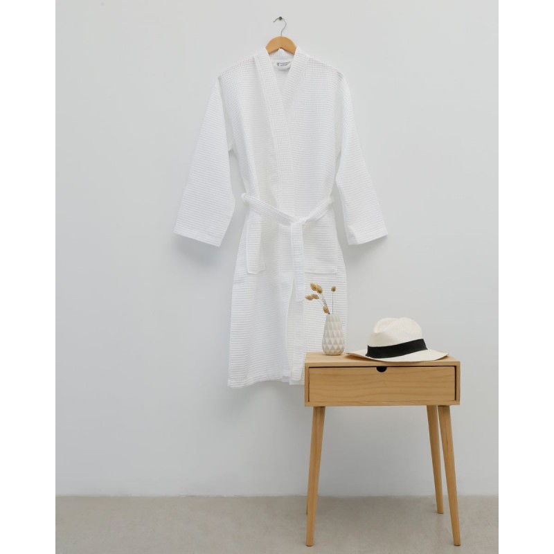 Πικέ Μπουρνούζι Oliver Medium Άσπρο