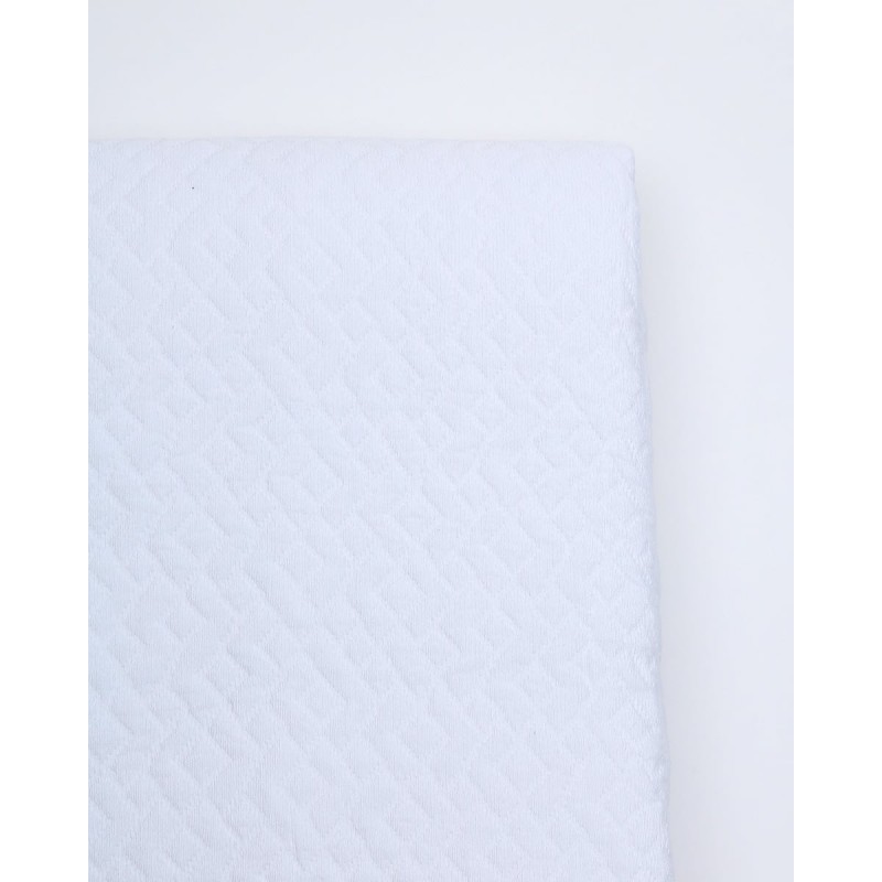 3D Ζακάρ Κουβερλί Κουβέρτα Γεωμετρικό Pattern Augerinos Super Υπέρδιπλη (260x280cm) Άσπρο