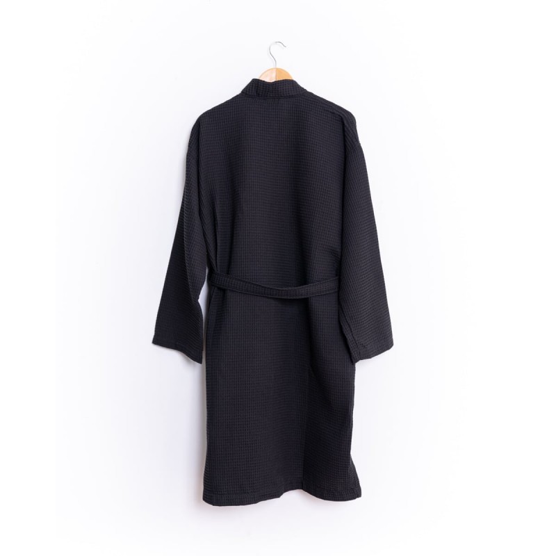 Βαμβακερό Πικέ Μπουρνούζι Osaka Small | Medium Μαύρο