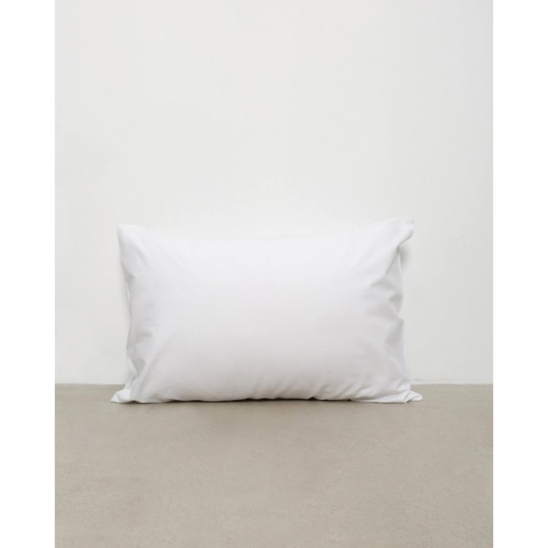Λευκή Απλή Ξενοδοχειακή Μαξιλαροθήκη Peak 52x72cm 52x72cm Άσπρο
