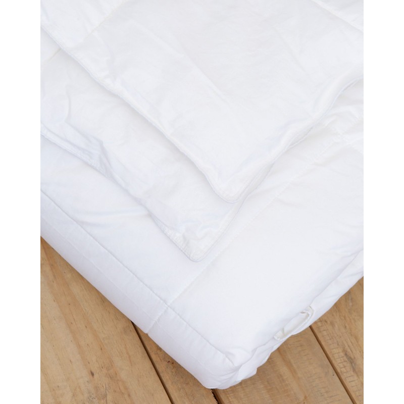 Λευκό Καπιτονέ Λεπτό Πάπλωμα Πουπουλένια Αίσθηση Down Alternative 200 Super Υπέρδιπλη (240x260cm) Άσπρο