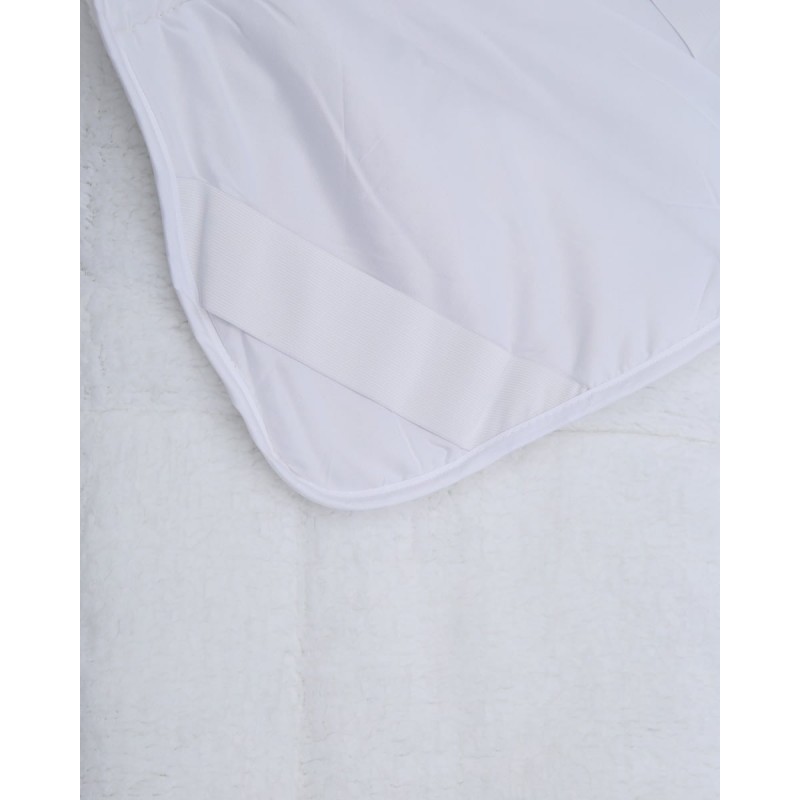 Καπιτονέ Ανώστρωμα Με Οικολογική Γούνα Well Being Ημίδιπλη (120x200+3cm) Άσπρο