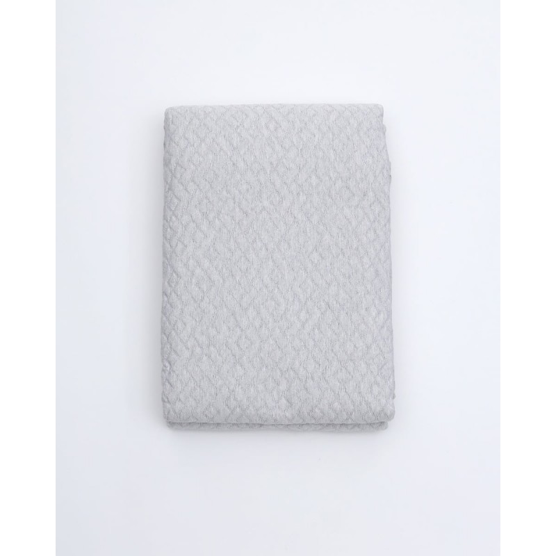 Ζακάρ Κουβερλί Κουβέρτα Γεωμετρικό Pattern Augerinos Μονή (170x260cm) Γκρι απαλό