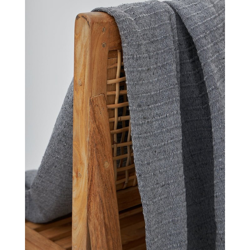 Μονόχρωμο Ριχτάρι Nairi σε 5 Αποχρώσεις Πολυθρόνα (180x170cm) Ανθρακί