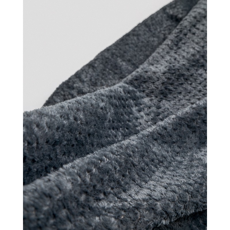 Βελουτέ Κουβέρτα Ανάγλυφη Coral Fleece Minthi 150x210cm Υπέρδιπλη (200x230cm) Ανθρακί