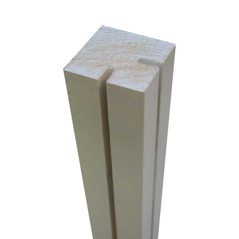 Κολώνα γωνία για PP καφασωτά 7 x 7 x 240εκ. | γκρι