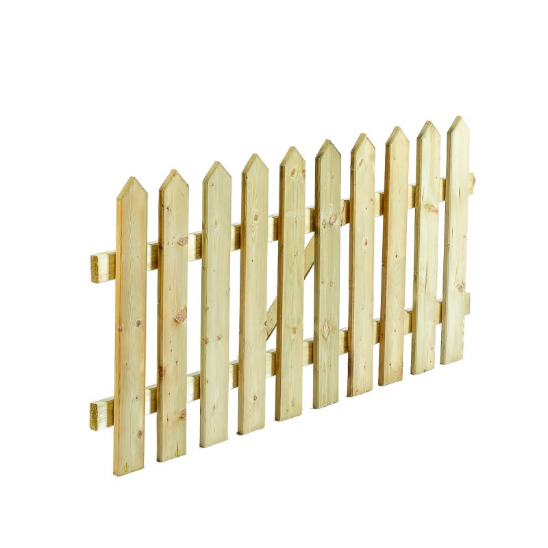 Ξύλινος φράχτης Πυραμίδα 75(Y) x 100εκ. | πόρτα