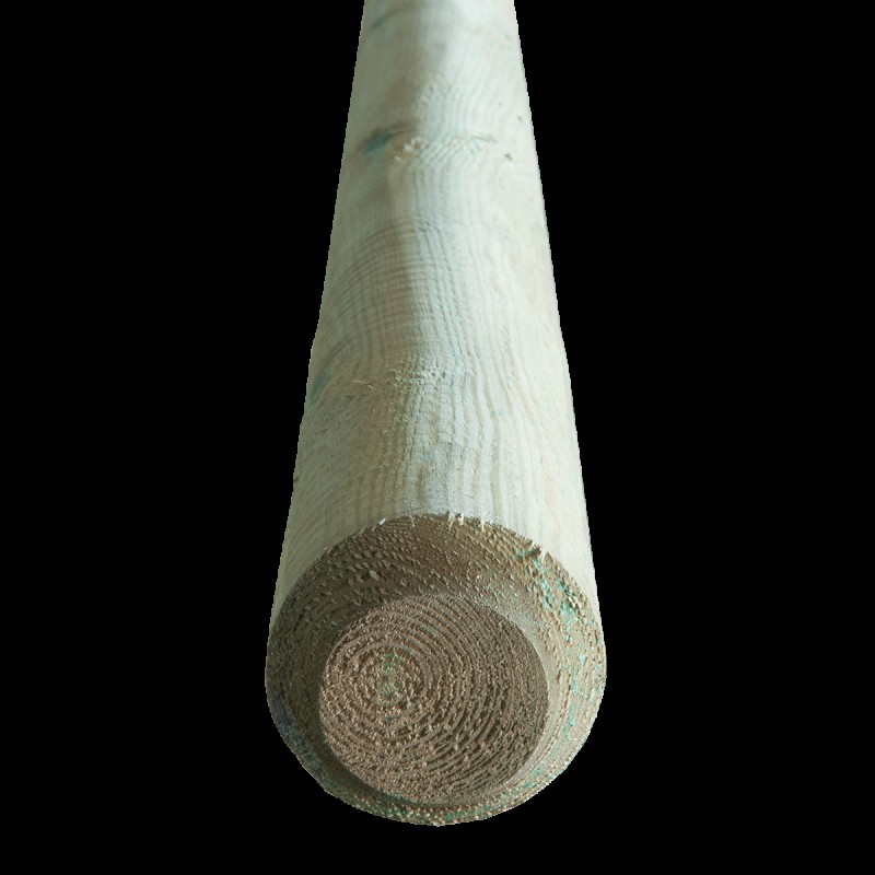 Ξύλινος πάσσαλος Ø10εκ. Ø10 x 400εκ.