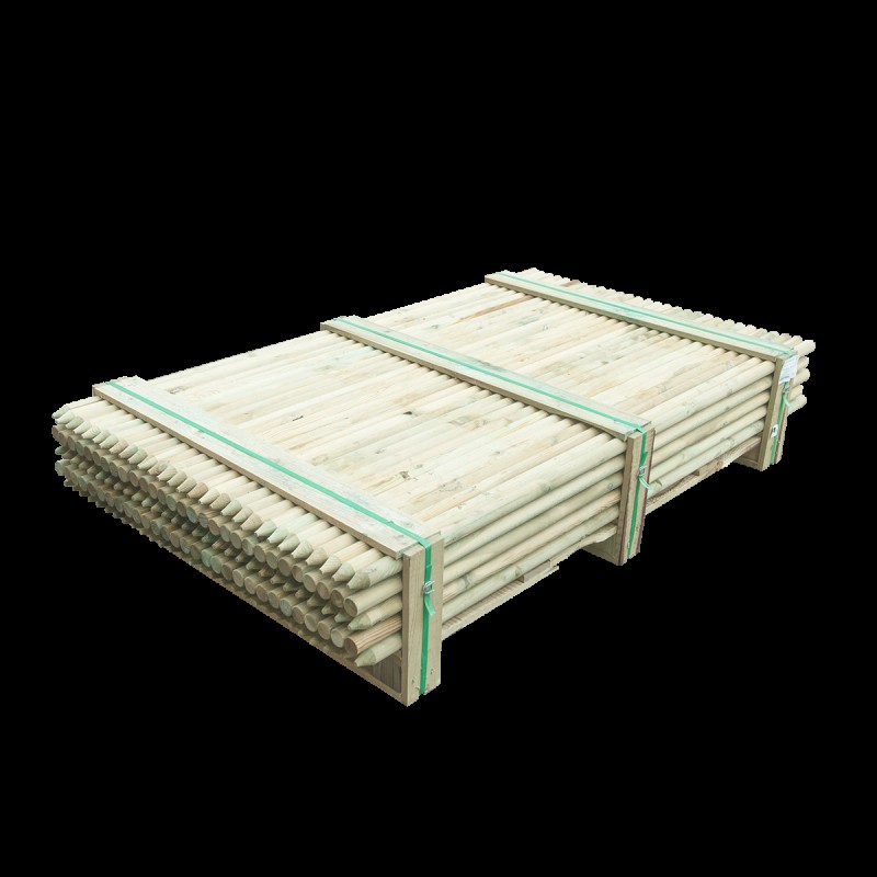 Ξύλινος πάσσαλος Ø4εκ. Ø4 x 150εκ. | με μύτη