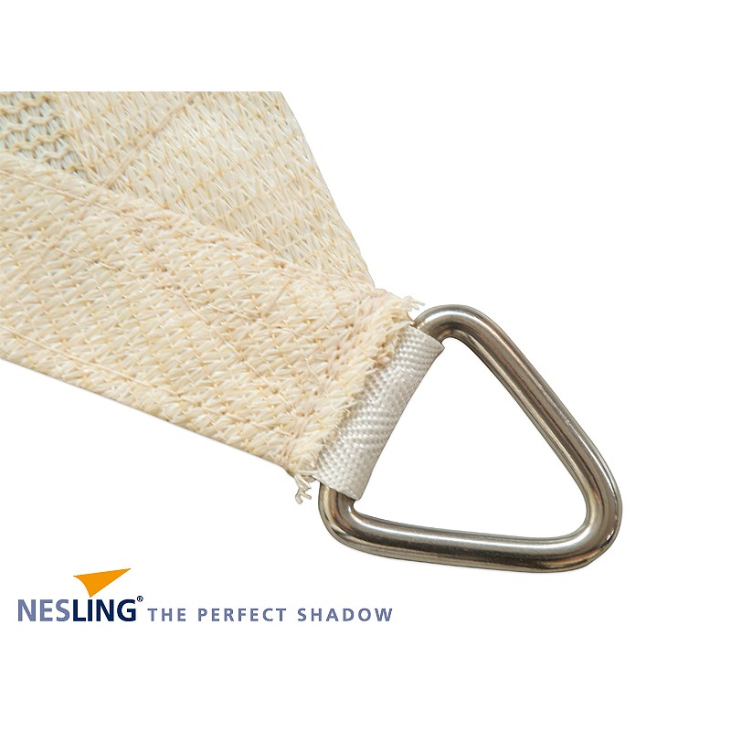 Τρίγωνο πανί σκίασης 285gsm γωνία 90° 4x4x5,7μ.  Γκρι