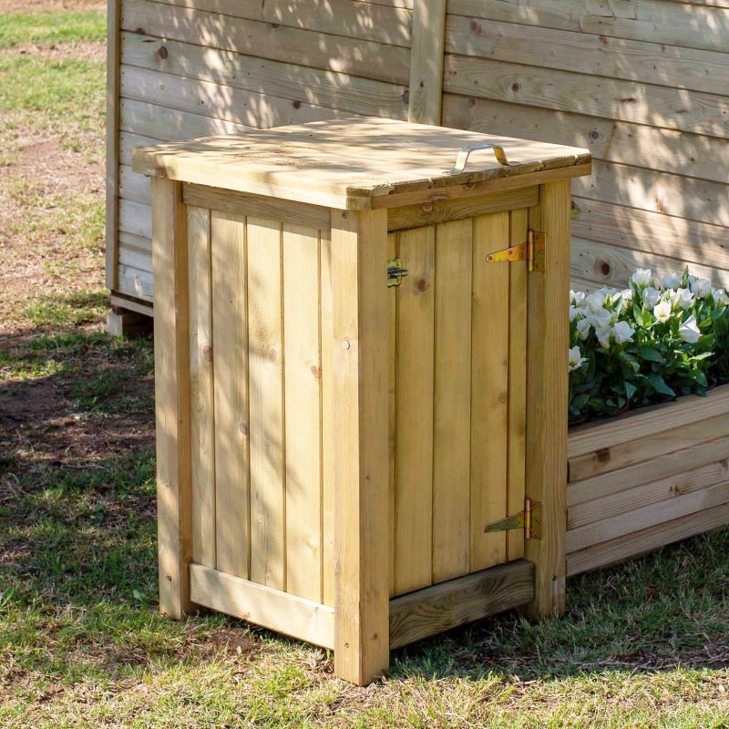 Ξύλινος κάδος απορριμμάτων 80(Y) x 50 x 50εκ.