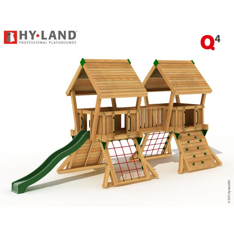 Ξύλινη παιδική χαρά | Q4 Πύργος παιδικής χαράς Q4