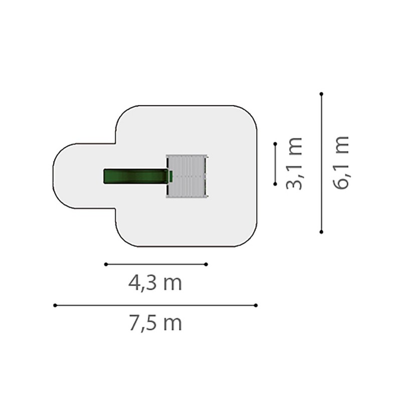 Ξύλινη παιδική χαρά | Q1 Πύργος παιδικής χαράς Q1