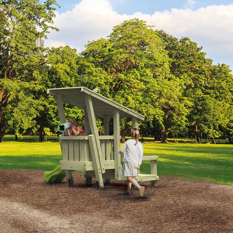 Ξύλινη παιδική χαρά | Surf shack White Rhino |  SURF SHACK