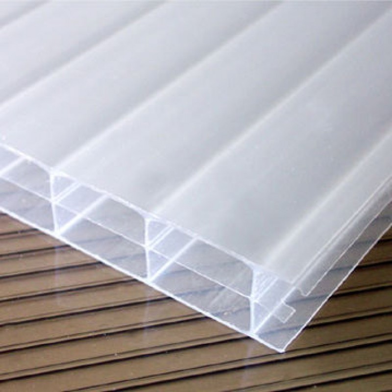 Πολυκαρμπονικό φύλλο κυψελωτό γαλακτώδες 16mm 210 x 100εκ.