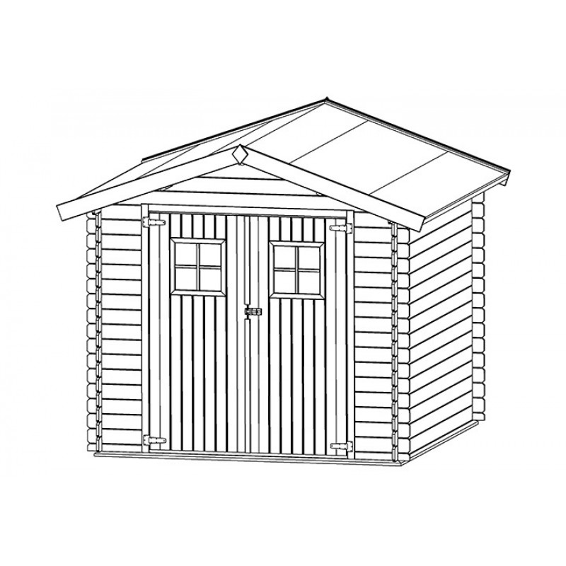 Ξύλινη αποθήκη κήπου 296 x 296εκ. ΑΠΟΘΗΚΗ ΚΗΠΟΥ 296 x 296εκ. | 16 407