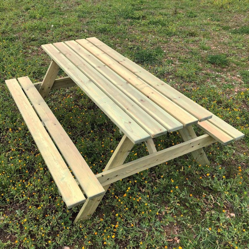 Ξύλινο τραπέζι - πάγκος πικ νικ 180εκ. | Ίριδα ΠΑΓΚΟΣ ΠΙΚ ΝΙΚ | 180εκ. ΙΡΙΔΑ