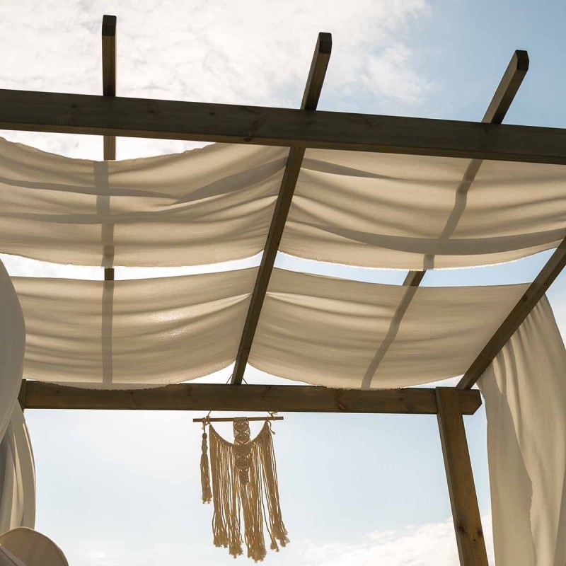 Διπλό κρεβάτι παραλίας 165 x 200εκ.