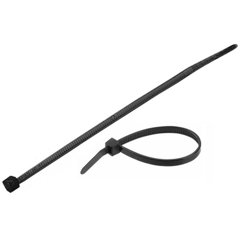 Δεματικά πλαστικά | μαύρα 3,5 x 200mm (100τεμ)