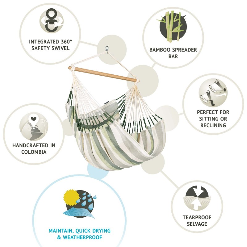 Αιώρα κάθισμα PP Domingo Cedar ΑΙΩΡΑ ΚΑΘΙΣΜΑ ΠΟΛΥΠΡΟΠΥΛΕΝΙΟ DOMINGO CEDAR | ΥΠΕΡΔΙΠΛΟ