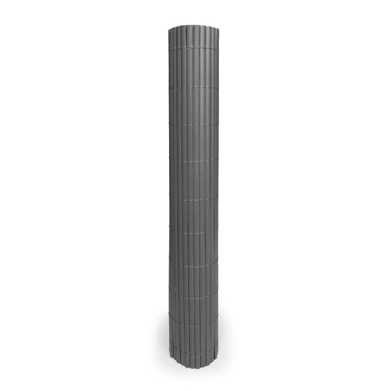 Καλαμωτή PVC 14mm Μισό Καλάμι 100x300εκ. - Γκρι
