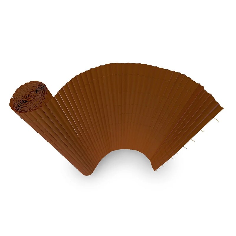 Καλαμωτή PVC 14mm Μισό Καλάμι 100x300εκ. - Καφέ