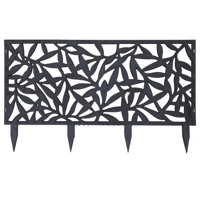 Μπορντούρα Κήπου Foliage 90×40 εκ. – Μαύρη