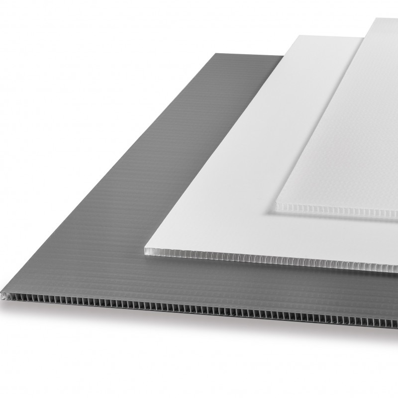 ALVEOPAN - Κυψελωτό Φύλλο Προπυλενίου Γκρι Alveopan Γκρι 10,8mm | 100 x 100cm