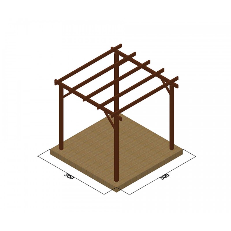 Σκελετός πέργκολας 400 x 600εκ.