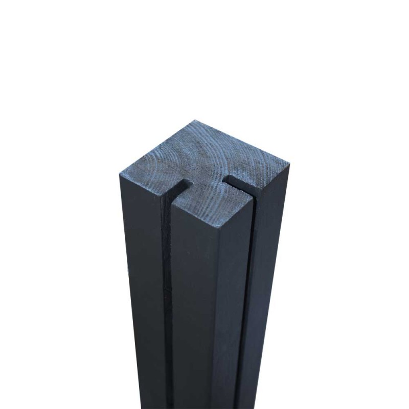 Κολώνα γωνία για PP καφασωτά 7 x 7 x 240εκ. | γκρι