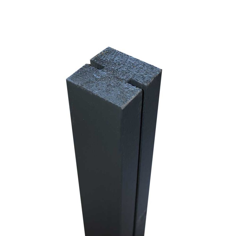 Κολώνα ενδιάμεση PP καφασωτά 7 x 7 x 120εκ. | καφέ