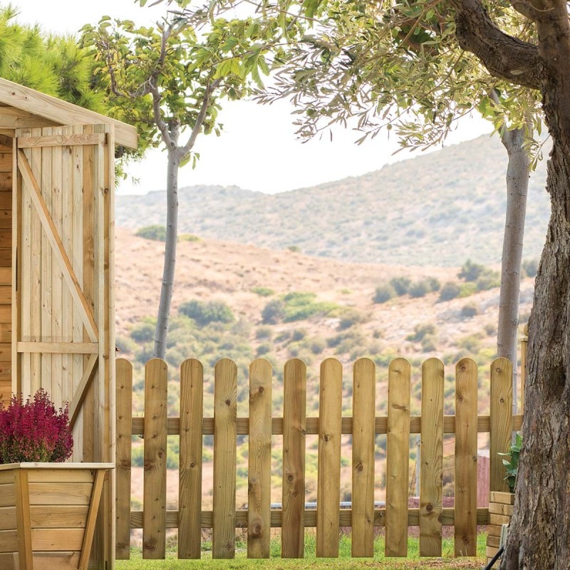 Ξύλινος φράχτης λεία τάβλα PREMIUM 80(Υ) x 180εκ.