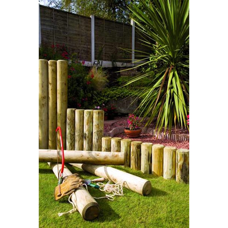 Ξύλινος πάσσαλος Ø14εκ. Ø14 x 500εκ.