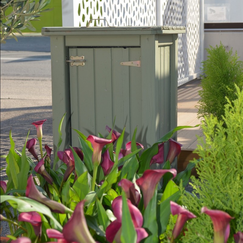 Ξύλινος κάδος απορριμμάτων 80(Y) x 50 x 50εκ.