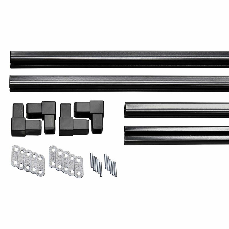 Κιτ Πλαισίου C-Channel για Καφασωτά – 240 × 120 εκ. - ΜΑΥΡΟ