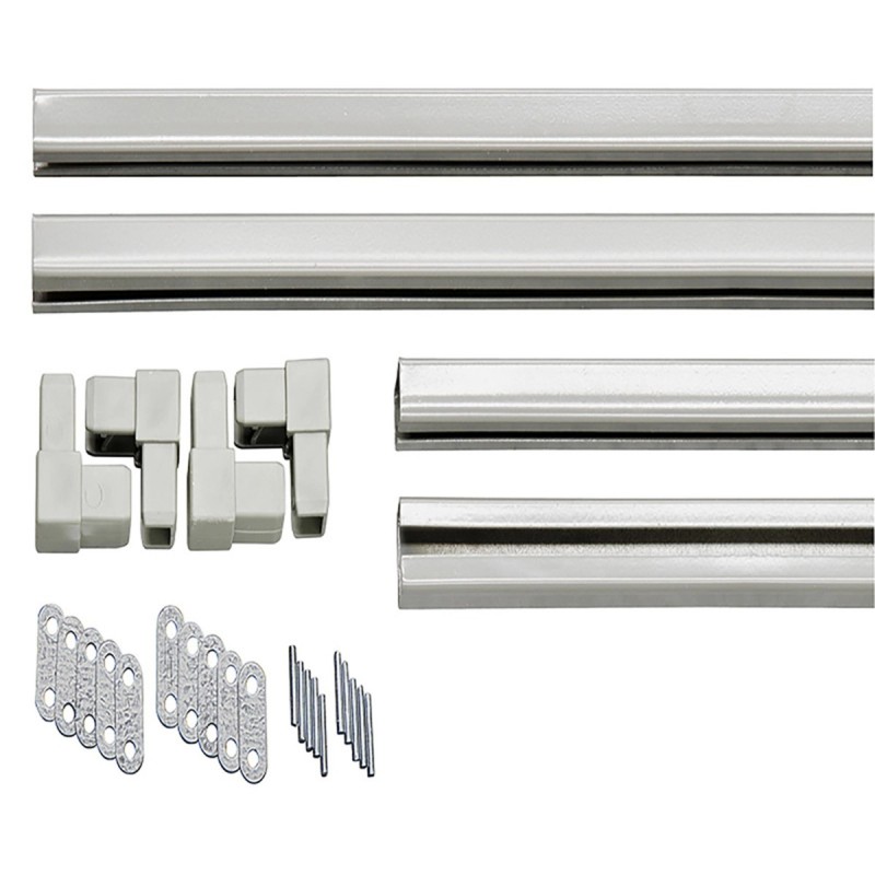 Κιτ Πλαισίου C-Channel για Καφασωτά – 240 × 120 εκ. - ΛΕΥΚΟ