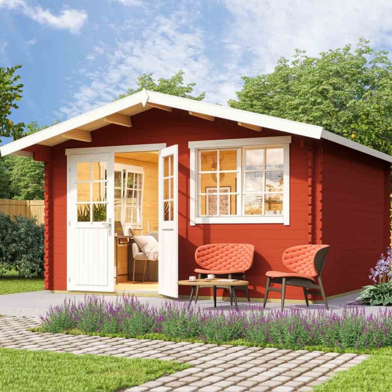 Ξύλινο σπίτι Καλλιόπη 410 x 410εκ. Ξύλινο σπίτι Καλλιόπη 410 x 410εκ. - Μ4.1xΠ4.1xΥ2.56m