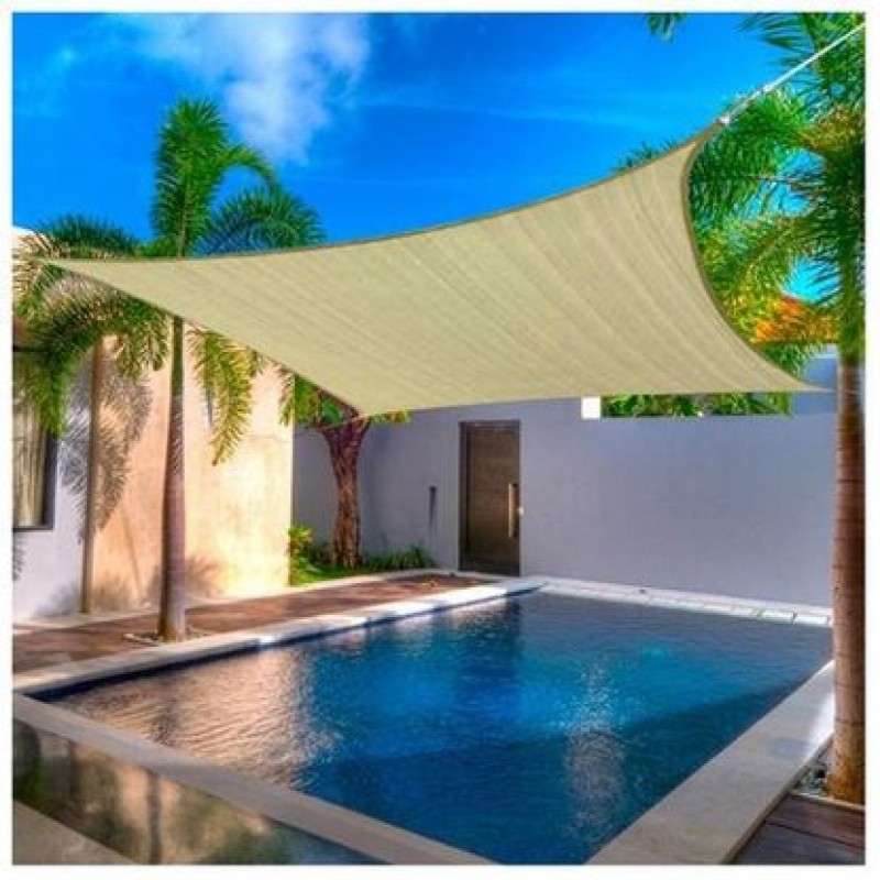 Τετράγωνο πανί σκίασης 230gsm 5 x 5m Άμμου