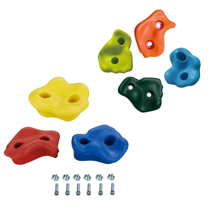 Βράχοι Αναρρίχησης Πλαστικοί 5 τεμ. - Πολύχρωμοι