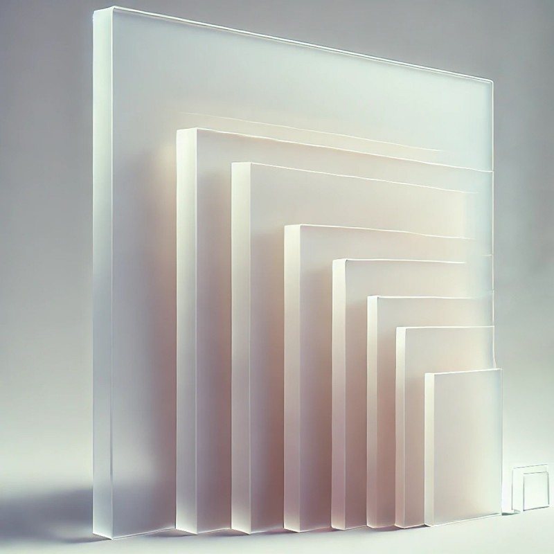 Ακρυλικό Φύλλο γαλακτώδες 5mm Ακρυλικό Φύλλο (Πολυστυρενίο) γαλακτώδες 5mm | 50 x 50cm (PS)