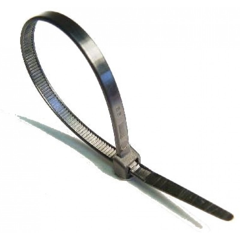 Δεματικά πλαστικά | μαύρα 3,5 x 200mm (100τεμ)