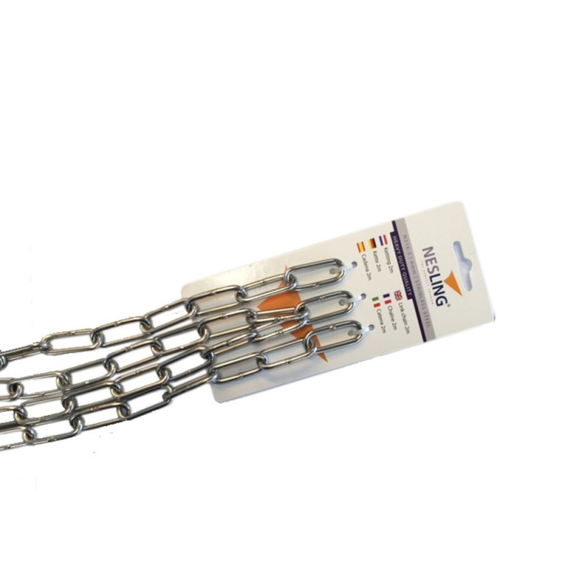 Αλυσίδα INOX 200εκ. Κρίκος για πανί σκίασης | inox