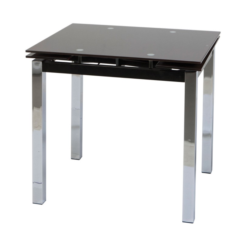 Τραπέζι Glamour 80 Μαύρο 80(120) x 65 x 75, 100-039