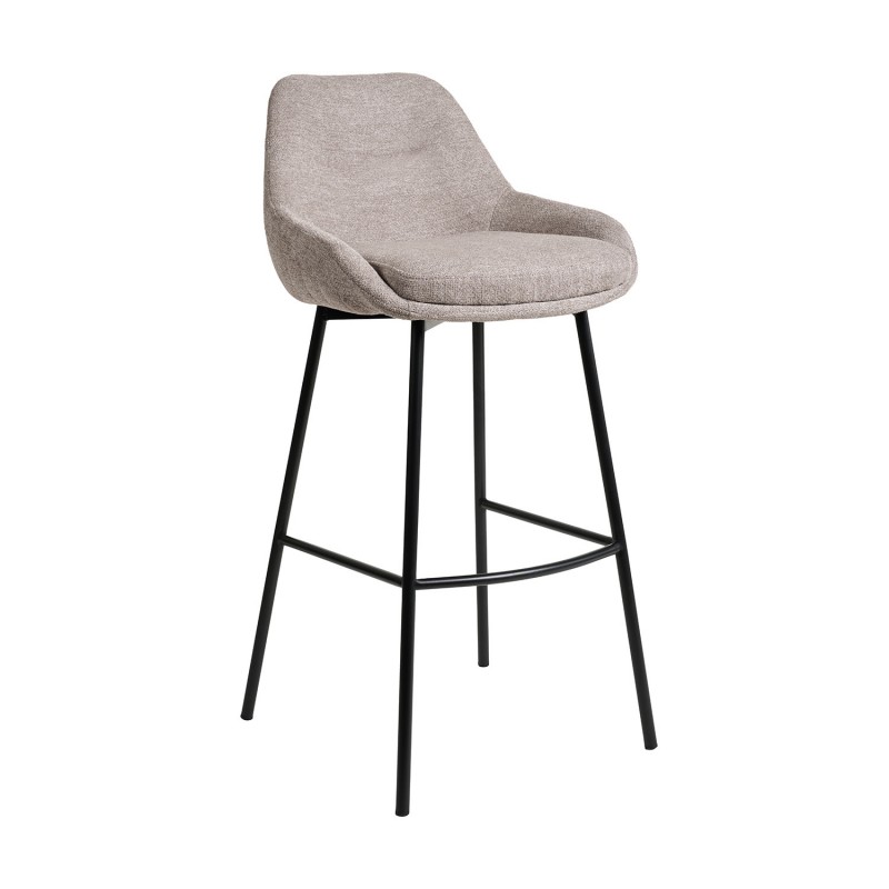 Σκαμπό Roko ύφασμα γκρεζ 49 x 53 x 97, 200-128