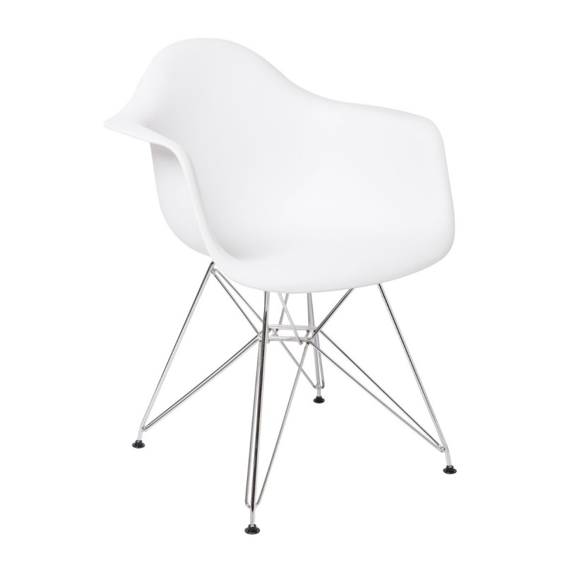 Πολυθρόνα Quadra Λευκό 65 x 69 x 80, 300-147