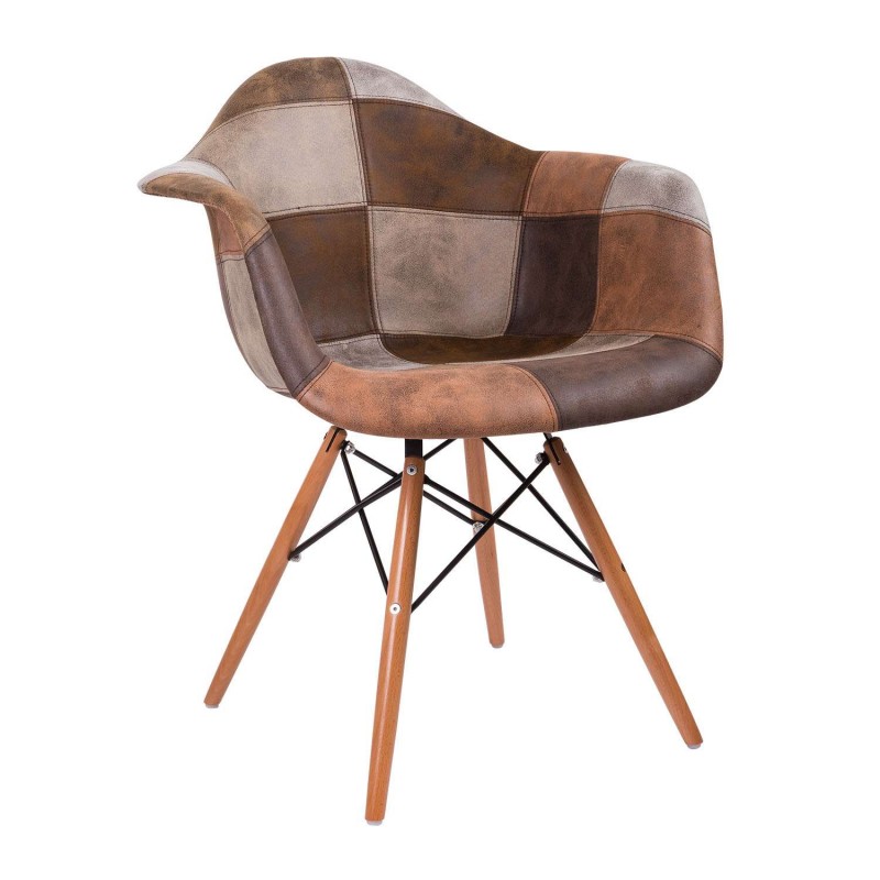 Πολυθρόνα Quadra-Wood Patchwork 2 64 x 65 x 81, 300-150