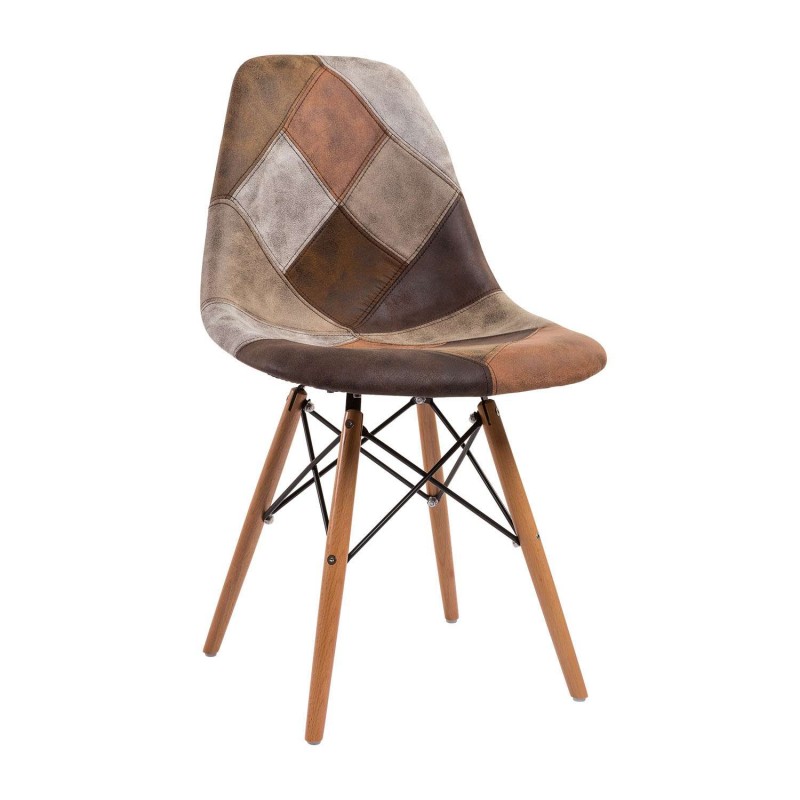 Καρέκλα Anita-Wood Patchwork 2 46 x 57 x 82, 300-151