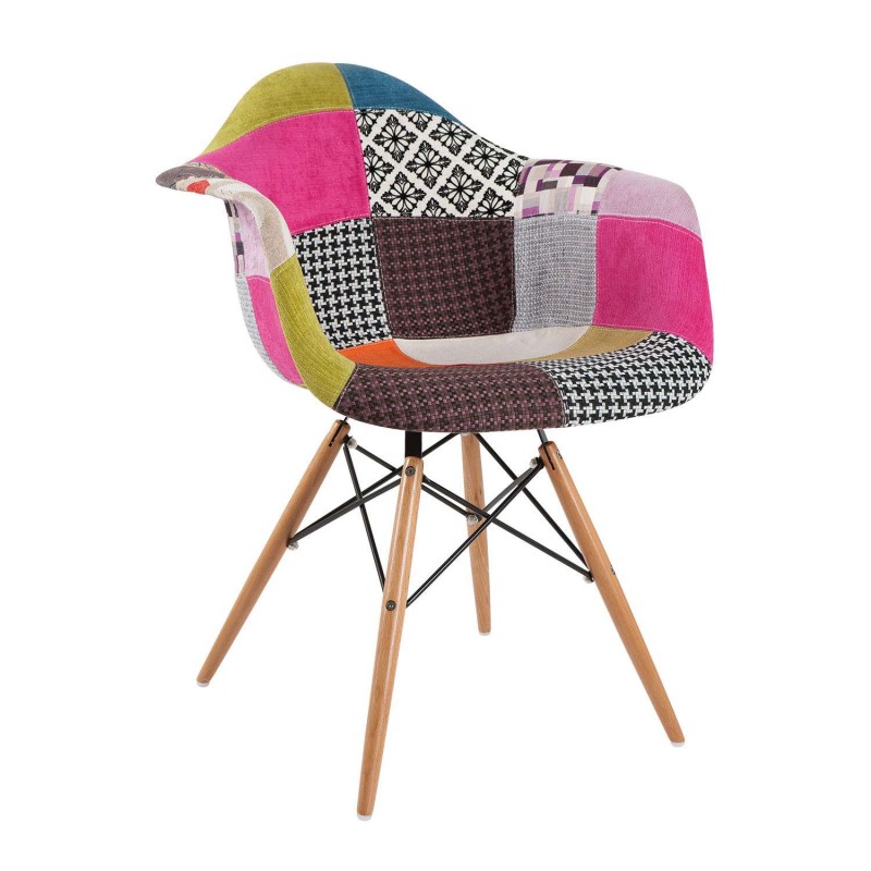 Πολυθρόνα Quadra-Wood Patchwork 1 64 x 65 x 81, 300-152