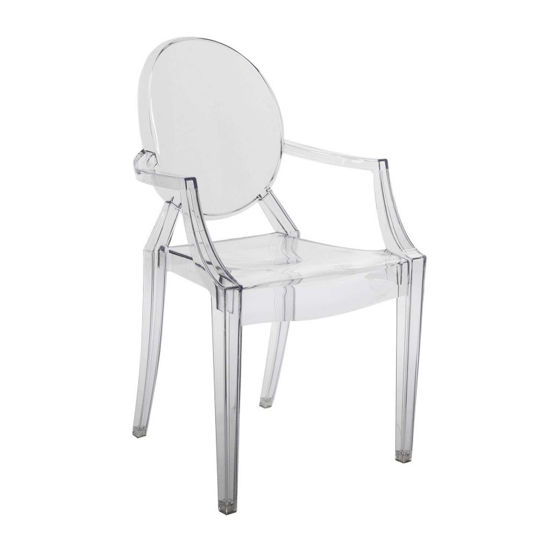 Πολυθρόνα Zeta Διάφανο 54 x 57 x 92, 300-167